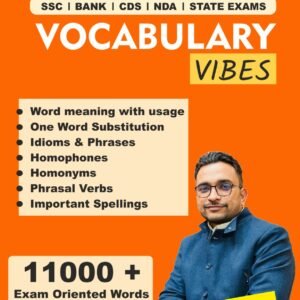 Vocabulary Vibes by Ashishh Sir - 11000+ Exam Oriented Words (Shreyas Publication)